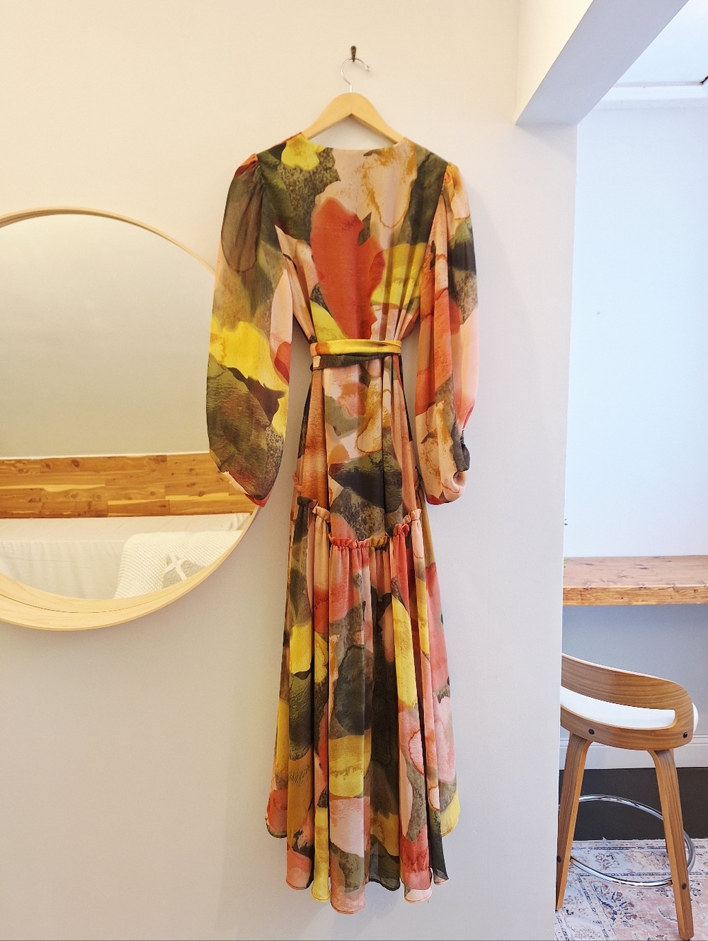 Anthropologie Hutch Floral Geo Wrap Maxi Dress - XS - Picture 8 of 8